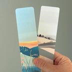 Blue Sunrise Landscape Bookmark – Double-Sided Laminated Bookmark on Premium Cardstock