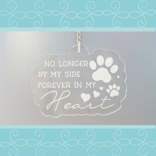 Dog Memorial Keychain