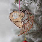 Pet Memorial Christmas Ornament -  Holiday Decoration - Wood Ornament - Pet Memorial Gift for Family, Friends, Pet Lovers