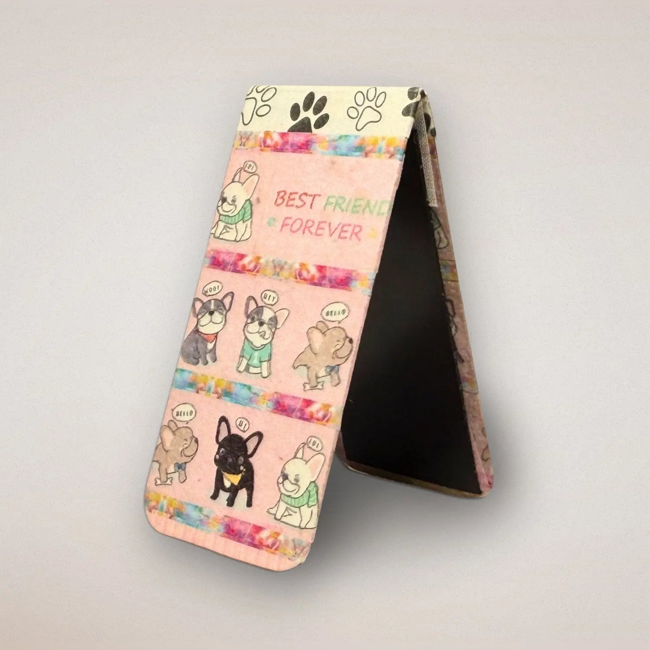 Pink “Best Friends Forever” Dog Magnetic Bookmark