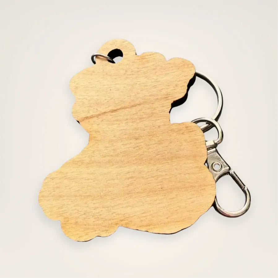 I Love My Pitbull – Laser Engraved Maple Wood Keychain | Dog Lover Gift, Pet Parent Accessory
