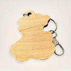I Love My Pitbull – Laser Engraved Maple Wood Keychain | Dog Lover Gift, Pet Parent Accessory