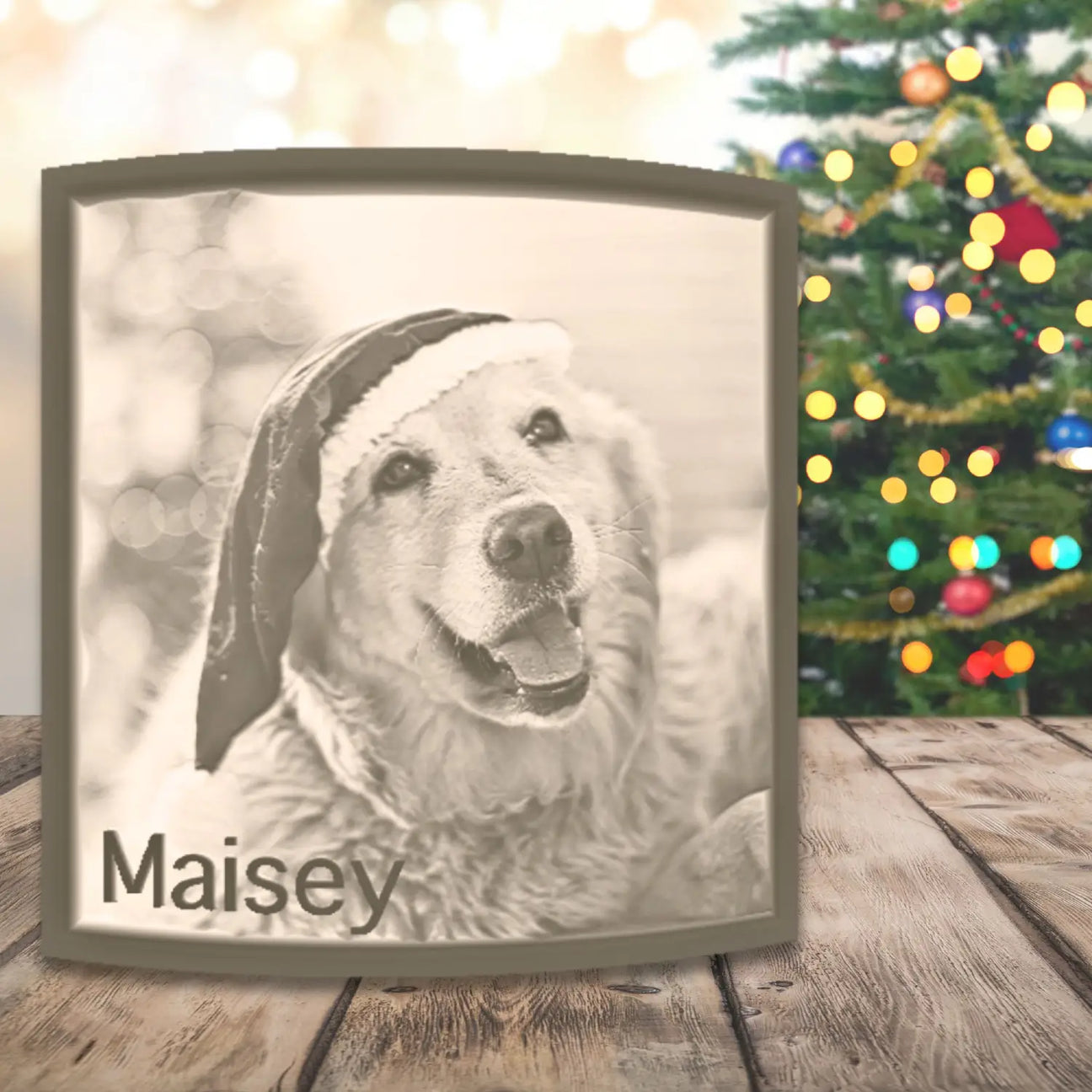Personalized Pet Night Light | Custom Photo Lithophane Memorial Gift